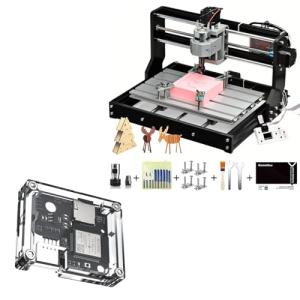 Genmitsu CNC 3018-PRO Router Kit GRBL Control + GGW-UART Wireless Wi-Fi Module Kit, App G-Code Sending