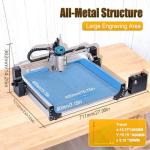 HoLivoCrt 4040 5C Plus CNC Router Machine, 800W Trim Router Spindle 8000-30000RPM, GRBL Control 3-Axis Desktop CNC Engraver for Wood Acrylic Aluminum PCB (Includes 10 accessories)