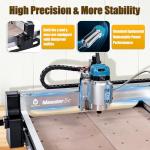 HoLivoCrt 4040 5C Plus CNC Router Machine, 800W Trim Router Spindle 8000-30000RPM, GRBL Control 3-Axis Desktop CNC Engraver for Wood Acrylic Aluminum PCB (Includes 10 accessories)