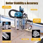 HoLivoCrt 4040 5C Plus CNC Router Machine, 800W Trim Router Spindle 8000-30000RPM, GRBL Control 3-Axis Desktop CNC Engraver for Wood Acrylic Aluminum PCB (Includes 10 accessories)