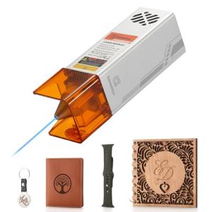 Genmitsu Laser Engraver Module for CNC router machine, 10000mW, 435nm for 3020-PRO/3030-PROVer Ultra, 4040-PRO/PRO MAX, PROVer XL 4030 V1/V2/2X2/4X4, Laser Class 4