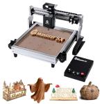 HoLivoCrt 3-Axis CNC Router Machine, Desktop Engraver with 500W Spindle, 16mm Ball Screws, Dual Linear Rails for Wood Acrylic Aluminum PCB（Includes 10 accessories）