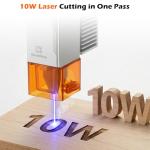 Genmitsu Laser Engraver Module for CNC router machine, 10000mW, 435nm for 3020-PRO/3030-PROVer Ultra, 4040-PRO/PRO MAX, PROVer XL 4030 V1/V2/2X2/4X4, Laser Class 4