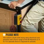 Magnetic Power Switch 120V 18A w/5.5ft Cord for Router Table & Power Tools - Saf