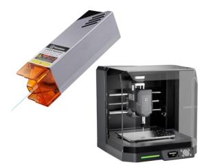 Genmitsu Cubiko CNC Router Machine + CFL55-33 5000mW Optical Power Laser Module, with Enclosure, PCB Milling Machine, Smart Desktop CNC with Auto Z-Probing, WiFi & APP Supported