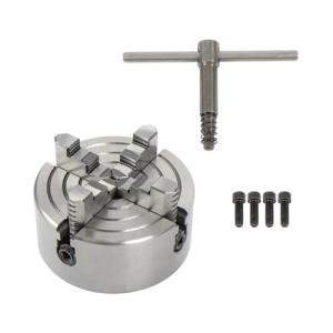 K72-125 4-Jaw Independent Lathe Chuck - 125mm 5'' for CNC Router, Turning, Milling Machine, Mini Lathe Accessories