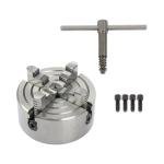 K72-125 4-Jaw Independent Lathe Chuck - 125mm 5'' for CNC Router, Turning, Milling Machine, Mini Lathe Accessories