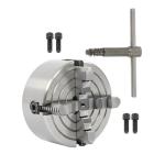 K72-125 4-Jaw Independent Lathe Chuck - 125mm 5'' for CNC Router, Turning, Milling Machine, Mini Lathe Accessories