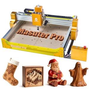 HoLivoCrt Desktop 3-Axis CNC Router, 500W Spindle, 16mm Ball Screw, Dust-Proof XYZ, Z-Axis Linear Rails, 32-Bit GRBL Controller, 15.7"x15.7" Working Area for Wood Acrylic Aluminum PCB