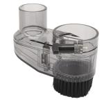 CNC Dust Shoe, Engraving Machine Dust Collector Cover for CNC Router Milling, ABS Cover Cleaner for 52mm Spindle Motor and Router, Hose Outer Diameter 38mm, Transparent