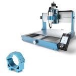 Genmitsu 3030-PROVer MAX CNC Router Machine with Linear Guide & Ball Screw Motion + 69mm Diameter Aluminum CNC Spindle Holder Spindle Mount