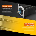 KUMOYOU 4-Axis 6090 CNC Router Engraver Tool, Wood Carving Milling Drilling Machine, Water Cooling VFD 1.5KW Spindle 3D Cutter Printer, Desktop DIY USB Port Engraving for Metal Wood PVC Working