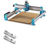 SainSmart Genmitsu 4040 PRO CNC Milling Machine, Support 4-Axis and WiFi Module + 2PCS Upgrade CNC Router Vise Clamp for Large Woodworking & Metalworking Project