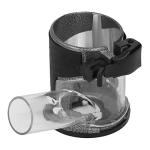 Aluminum Alloy Plunge Router Base with Dust Collection Cover, Adjustable Router Base for Woodworking Trim Router, CNC Machine Dust Extraction Accessory