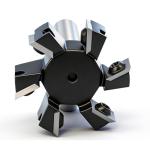 Slab Flattening Router Bit 1/2 Shank, 6-Wing, 2" Cutting Dia, Insert Carbide CNC Spoilboard Surfacing Router Bit, Wood Planer Planing Bit for Flycutter/ Slab Leveler/ Rabbeting by SICWOOD