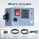 FoxAlien PWM Smart Relay Socket for CNC Router Machines, VFD Spindles, Dust Collector, Air Assist Pump and Engraving Module Connecting