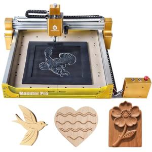 HoLivoCrt Master Pro 3018 CNC Router Machine 25"x30", 400W Spindle Desktop CNC Engraver, Aluminum Frame, Ball Screw & Linear Rails, 32-Bit Controller, Offline Control for Wood Aluminum Acrylic PCB