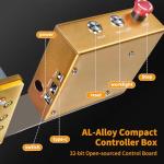 HoLivoCrt Master Pro 3018 CNC Router Machine 25"x30", 400W Spindle Desktop CNC Engraver, Aluminum Frame, Ball Screw & Linear Rails, 32-Bit Controller, Offline Control for Wood Aluminum Acrylic PCB