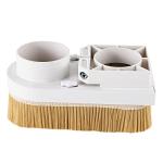 80Mm Spindle Dust Shoe, Cnc Router Dust Cover With Nylon Bristle For Spindle Abs Base Dust Collector Boot For Engraving Milling Machine, Woodworking Cnc Tools Accessories