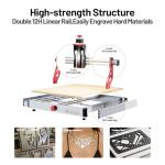 Twotrees TTC450 Ultra CNC Router Desktop CNC Router 465x465mm Large Work Area, 500W Spindle 3.5-inch Touch Screen, All-Metal 3-Axis Engraving Machine for Wood, Acrylic, MDF, Aluminum, Plastic