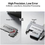 Twotrees TTC450 Ultra CNC Router Desktop CNC Router 465x465mm Large Work Area, 500W Spindle 3.5-inch Touch Screen, All-Metal 3-Axis Engraving Machine for Wood, Acrylic, MDF, Aluminum, Plastic