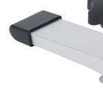 2 Set T Track Hold Down Clamps, Aluminum Alloy Woodworking Clamps for CNC Routers and Drill Presses, 6.3in L with Soft Plastic Pads, Jig Accessories for Table Saw Milling