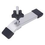 2 Set T Track Hold Down Clamps, Aluminum Alloy Woodworking Clamps for CNC Routers and Drill Presses, 6.3in L with Soft Plastic Pads, Jig Accessories for Table Saw Milling