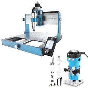 Genmitsu 3030-PROVer MAX CNC Machine & Compatible 1HP 65mm Diameter Palm Trimmer Router