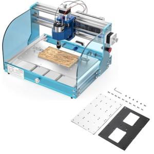 Genmitsu 3018-PROVer V2 CNC Milling Machine, Desktop CNC for Beginner + 3040 Extension Aluminum Spoilboard