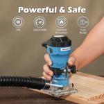 Genmitsu 3030-PROVer MAX CNC Machine & Compatible 1HP 65mm Diameter Palm Trimmer Router