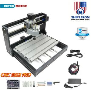 〖USA〗 DIY CNC 3018-PRO Mini Desktop PCB PVC Wood Router Engraver Milling Machine