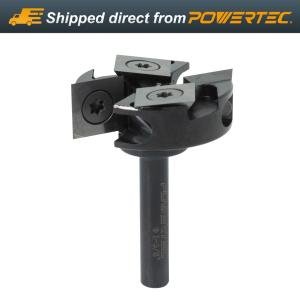 CNC Router Bit, 1/4" Shank with 1-3/8" Cutting Diameter Carbide multi edge, 1PK