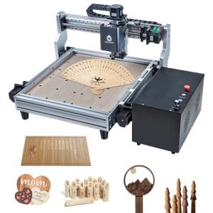 HoLivoCrt CNC Router Machine Master Pro 25"x30", 400W Spindle Desktop CNC Engraver, All Aluminum Frame, Ball Screw Drive, Linear Rails, Offline Control CNC Machine for Wood Aluminum Acrylic PCB