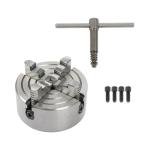 K72-125 4-Jaw Independent Lathe Chuck - 125mm 5'' for CNC Router, Turning, Milling Machine, Mini Lathe Accessories