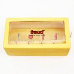 4 Piece Undersized Plywood Bit Set 1/4" Shank