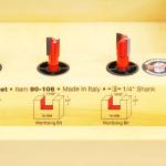 4 Piece Undersized Plywood Bit Set 1/4" Shank