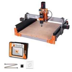 FoxAlien Masuter 3S CNC Router Machine + Touchscreen Offline Controller for Wood MDF Carving Cutting