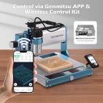 Genmitsu 3030-PROVer Ultra CNC Router Machine for Metal + Upgrade Aluminum Bench Vise Clamp, Size 9.4" x 6.6" x 1.6", Clamping Range 0-5.7"