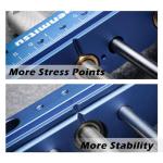 Genmitsu 3030-PROVer Ultra CNC Router Machine for Metal + Upgrade Aluminum Bench Vise Clamp, Size 9.4" x 6.6" x 1.6", Clamping Range 0-5.7"