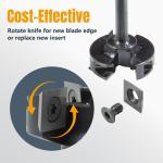 CNC 3 wing Router Bit , 1/4" Shank, 1-1/2" Cutting