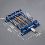 Genmitsu 3030-PROVer Ultra CNC Router Machine for Metal + Upgrade Aluminum Bench Vise Clamp, Size 9.4" x 6.6" x 1.6", Clamping Range 0-5.7"