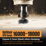 CNC 3 wing Router Bit , 1/4" Shank, 1-1/2" Cutting