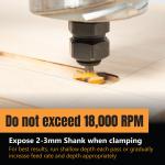 73057 CNC Router Bit, 1/4" Shank with 1" Cutting Diameter Carbide Router Bit