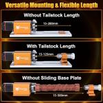 FoxAlien 4th Axis Rotary Engraving Kit for NEMA23 Closed Loop Stepper Motor CNC Router with 4 Jaw Chuck, 30:1 Reduction Gearbox for Cylindrical Wood Metal Engraving