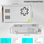 RATTMMOTOR DC Brushless Spindle Motor Kit, 500W 48V Spindle Motor Air Cooled ER11, 12000RPM, 0.6N.m, 55MM+BLDC Driver Motor Speed Controller 600W Spindle Power Supply+Clamp Mount for CNC Router
