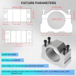 RATTMMOTOR DC Brushless Spindle Motor Kit, 500W 48V Spindle Motor Air Cooled ER11, 12000RPM, 0.6N.m, 55MM+BLDC Driver Motor Speed Controller 600W Spindle Power Supply+Clamp Mount for CNC Router