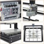 DIY CNC Router Kit, 3 Axis Hobby CNC Router Machine GRBL Control, Plastic Acryli