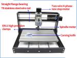 DIY CNC Router Kit, 3 Axis Hobby CNC Router Machine GRBL Control, Plastic Acryli