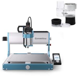 Genmitsu 3030-PROVer MAX CNC Router Machine + CNC ABS Dust Shoe for CNC Machines with a 52mm Diameter Motor