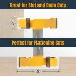 CNC Router Bit, 1/2" Shank with 2" Cutting Diameter Carbide Router Bit, 1PK